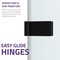 Anzzi Vensea Series 31.5 in. by 56 in. Frameless Hinged Tub Door in Matte Black SD-AZ8074-01MB - alternate 3